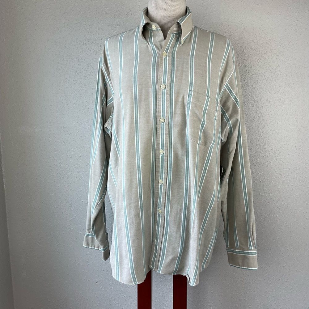 Vintage The Men’s Store at Sears Button Down Dress Shirt Size 16.5 34/35 EUC